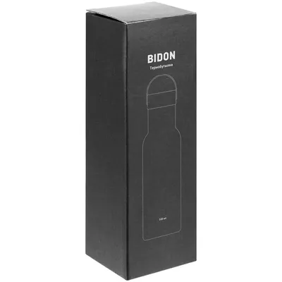 Термобутылка Bidon, серая — фото 13