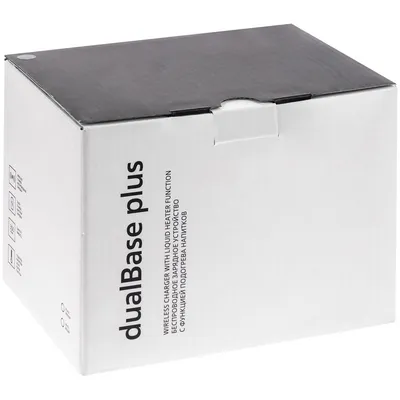 Кружка с подогревом и беспроводной зарядкой dualBase plus, черная — фото 14
