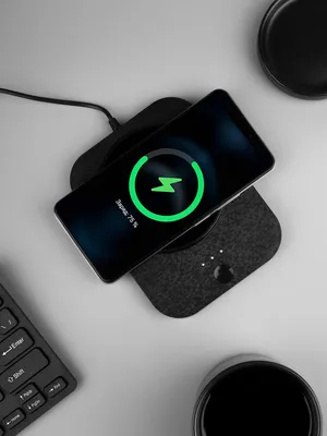 Кружка с подогревом и беспроводной зарядкой dualBase plus, черная — фото 11