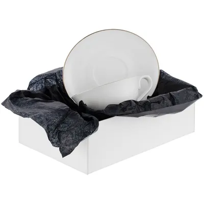 Декоративная упаковочная бумага Tissue, черная — фото 4