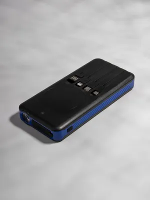 Аккумулятор с беспроводной зарядкой Holiday Maker Wireless, 10000 мАч, синий — фото 11