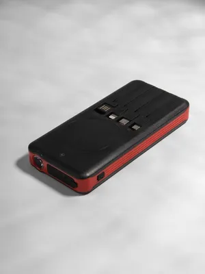 Аккумулятор с беспроводной зарядкой Holiday Maker Wireless, 10000 мАч, красный — фото 9
