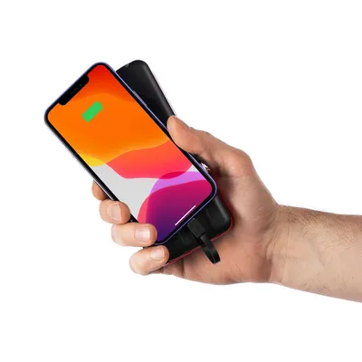 Аккумулятор с беспроводной зарядкой Holiday Maker Wireless, 10000 мАч, красный — фото 10