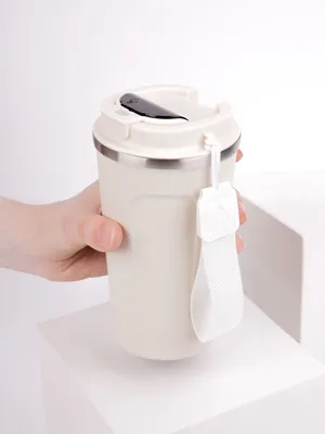Смарт-стакан с заменяемой батареей tellMug, ver.2, молочно-белый — фото 14