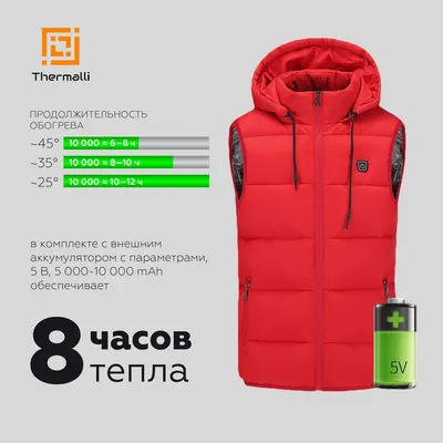 Жилет с подогревом Thermalli Valmorel, темно-синий — фото 16
