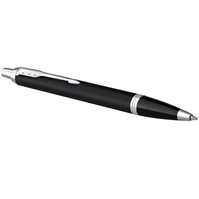 Ручка шариковая Parker IM Essential Muted Black CT, черная — фото 2