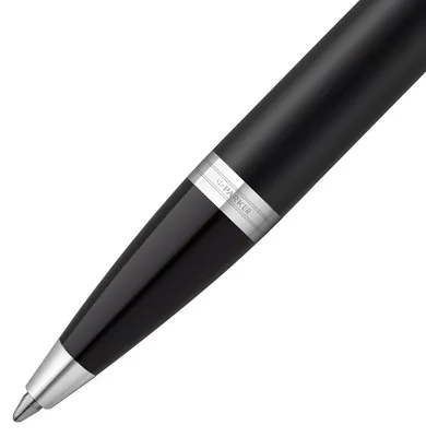 Ручка шариковая Parker IM Essential Muted Black CT, черная — фото 3