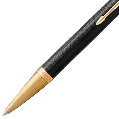 Ручка шариковая Parker IM Premium Black/Gold GT — фото 2