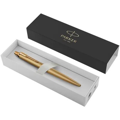 Ручка шариковая Parker Jotter XL Monochrome Gold, золотистая — фото 3