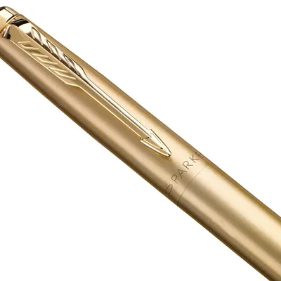 Ручка шариковая Parker Jotter XL Monochrome Gold, золотистая — фото 2