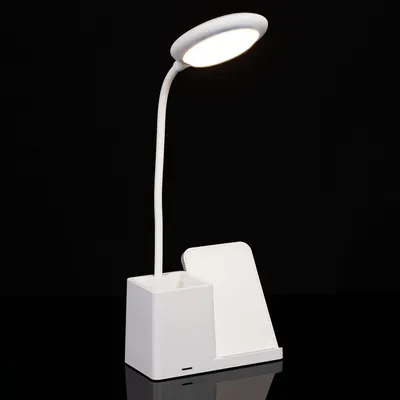 Лампа с органайзером и беспроводной зарядкой writeLight, ver. 2, белая — фото 14