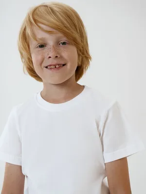 Футболка детская T-Bolka Kids, белая (белоснежная) — фото 7