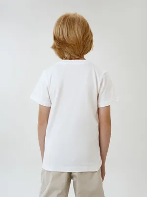 Футболка детская T-Bolka Kids, белая (белоснежная) — фото 6