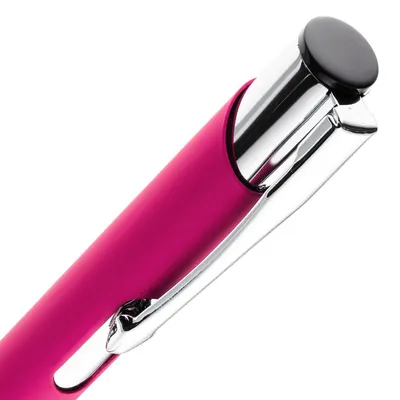 Ручка шариковая Keskus Soft Touch, розовая — фото 4