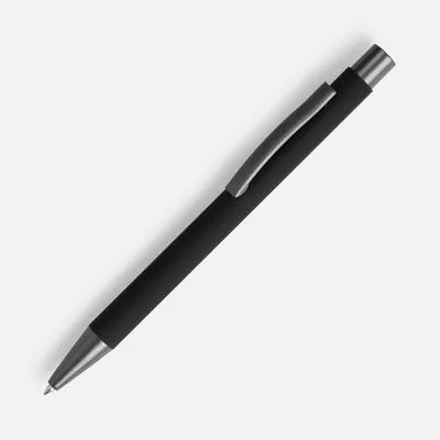 Ручка шариковая Atento Soft Touch, черная