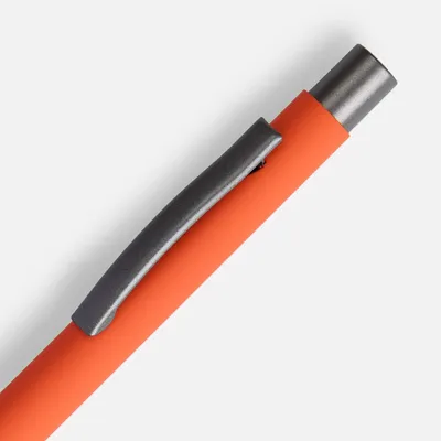 Ручка шариковая Atento Soft Touch, оранжевая — фото 3