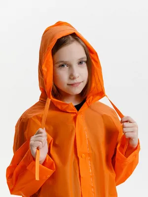 Дождевик детский RainDrop Kids, оранжевый — фото 17
