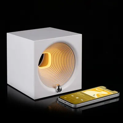 Bluetooth-колонка с подсветкой Volumetric, белая — фото 6