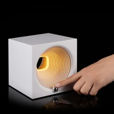 Bluetooth-колонка с подсветкой Volumetric, белая — фото 7