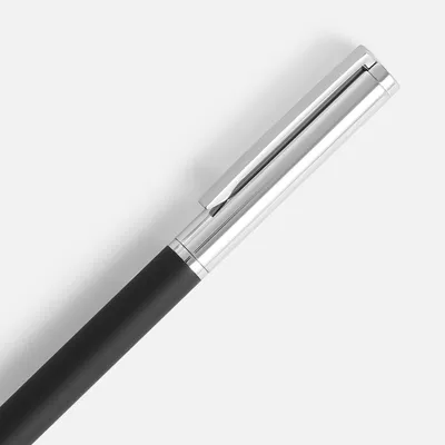 Ручка шариковая Eyeshot Soft Touch, черная — фото 3
