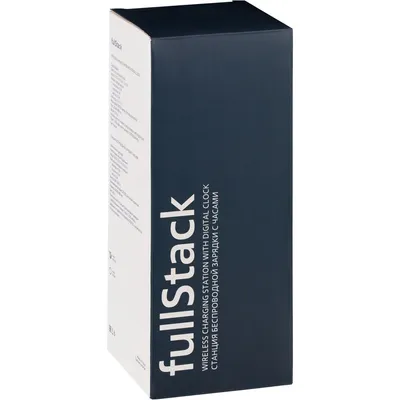 Станция беспроводной зарядки с часами fullStack, белая — фото 13