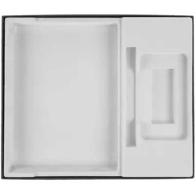 Коробка Overlap под ежедневник, аккумулятор и ручку, ver.2, черная — фото 2