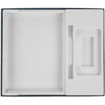 Коробка Overlap под ежедневник, аккумулятор и ручку, ver.2, синяя — фото 2
