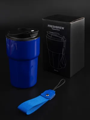 Термостакан Freshbrew, синий — фото 9