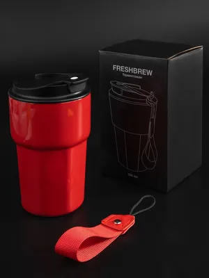 Термостакан Freshbrew, красный — фото 10