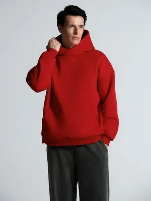 Худи Kulonga Oversize, красное — фото 11