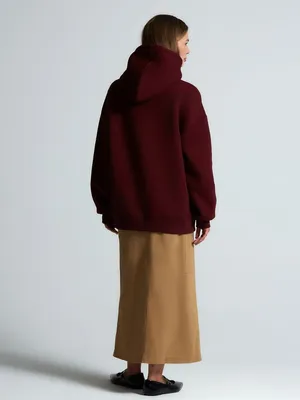 Худи Kulonga Oversize, бордовое — фото 15