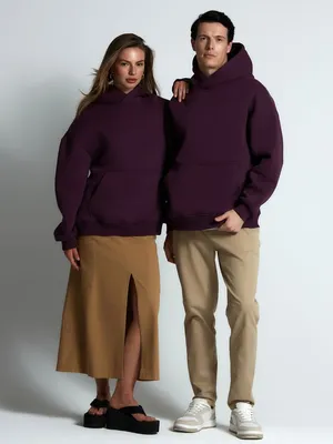 Худи Kulonga Oversize, фиолетовое — фото 15
