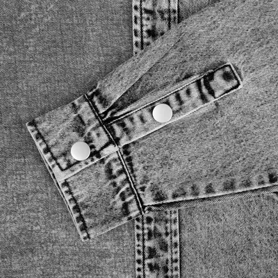 Куртка джинсовая O3, серая — фото 8