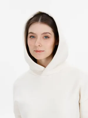 Худи оверсайз унисекс Snuggie, молочно-белое — фото 8