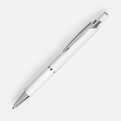 Ручка шариковая Chromos Soft Touch, белая