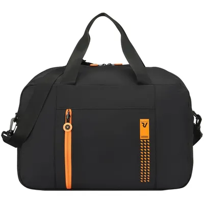 Сумка дорожная Compact Neon, черная с оранжевым — фото 2