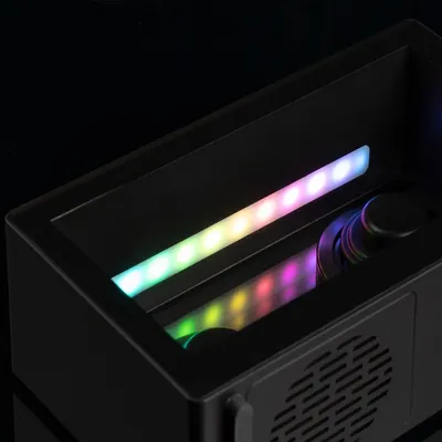 Bluetooth-колонка со светомузыкой Sensofonic, черная — фото 9