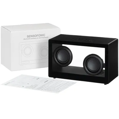 Bluetooth-колонка со светомузыкой Sensofonic, черная — фото 10