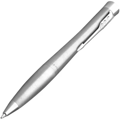 Ручка шариковая Parker Urban Twist Metro Metallic CT, серебристая — фото 2