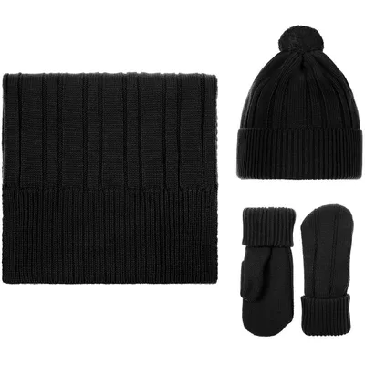 Шапка Knit Beat, черная — фото 4