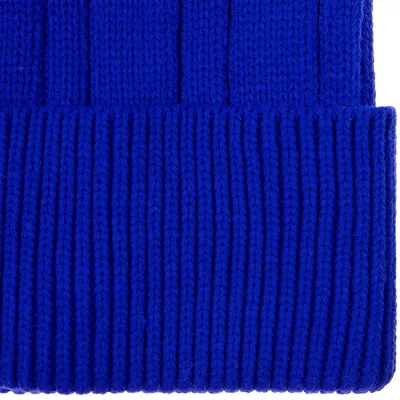 Шапка Knit Beat, синяя — фото 3