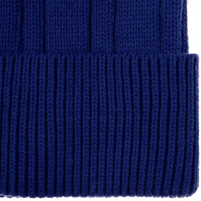 Шапка Knit Beat, темно-синяя — фото 3