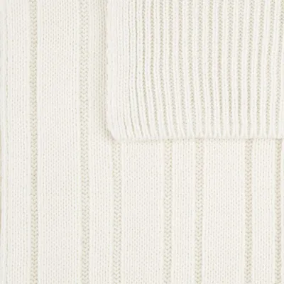 Шарф Knit Beat, белый (молочный) — фото 4