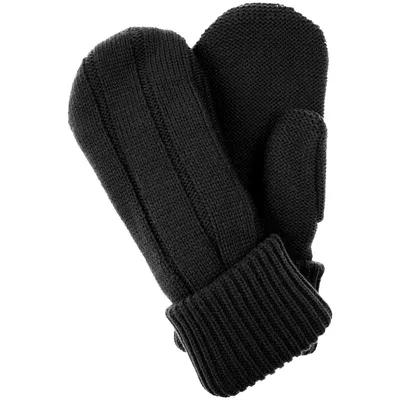 Варежки Knit Beat, черные — фото 2
