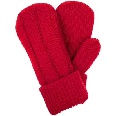 Варежки Knit Beat, красные — фото 2