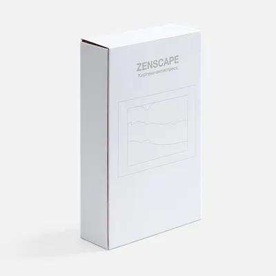 Песочная картина-антистресс Zenscape, белая с синим — фото 9
