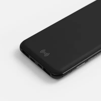 Аккумулятор с беспроводной зарядкой All Day Wireless, 10000 мАч, черный — фото 5