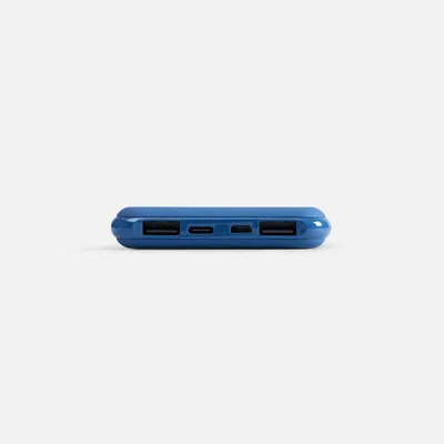 Аккумулятор с беспроводной зарядкой All Day Wireless 10000 мАч, синий — фото 4