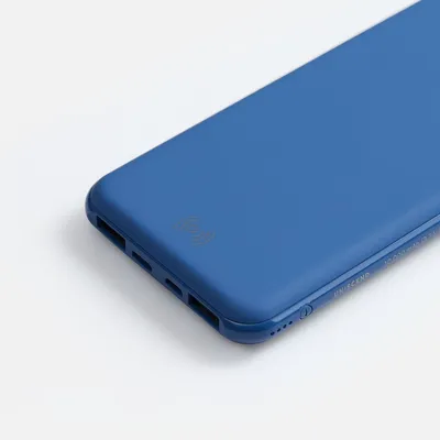 Аккумулятор с беспроводной зарядкой All Day Wireless 10000 мАч, синий — фото 5