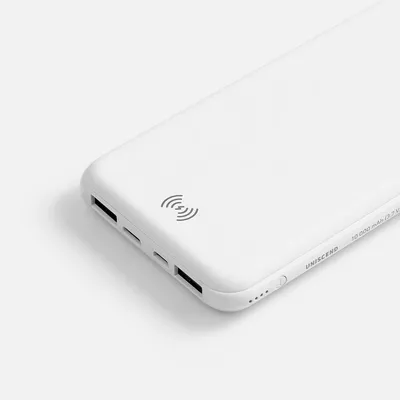 Аккумулятор с беспроводной зарядкой All Day Wireless, 10000 мАч, белый — фото 5